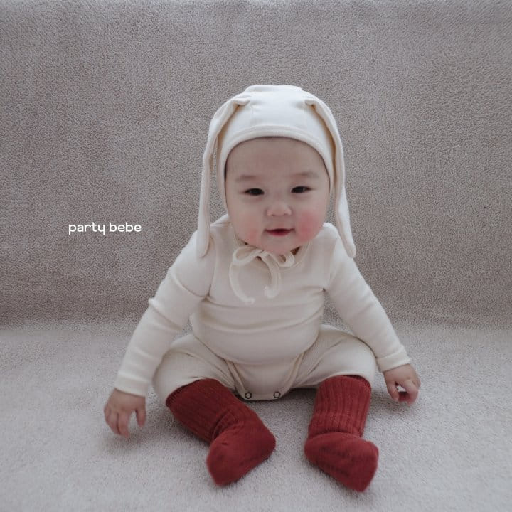 PARTY KIDS - Korean Children Fashion - #Kfashion4kids - Rabbit Bodysuit with Bonnet - 10