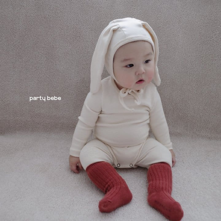 PARTY KIDS - Korean Children Fashion - #Kfashion4kids - Rabbit Bodysuit with Bonnet - 11