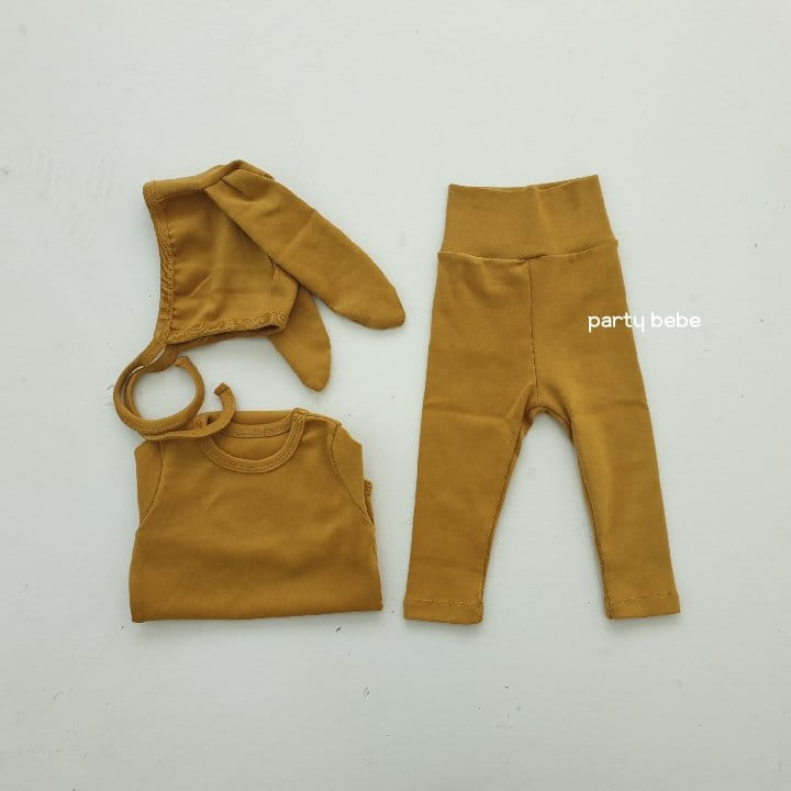PARTY KIDS - Korean Children Fashion - #Kfashion4kids - Rabbit Bodysuit with Bonnet - 2