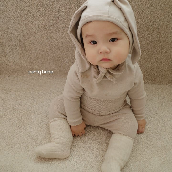PARTY KIDS - Korean Children Fashion - #Kfashion4kids - Rabbit Bodysuit with Bonnet - 5