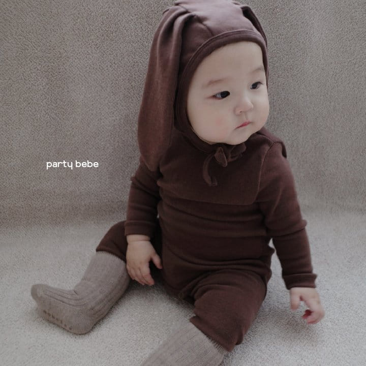 PARTY KIDS - Korean Children Fashion - #Kfashion4kids - Rabbit Bodysuit with Bonnet - 7