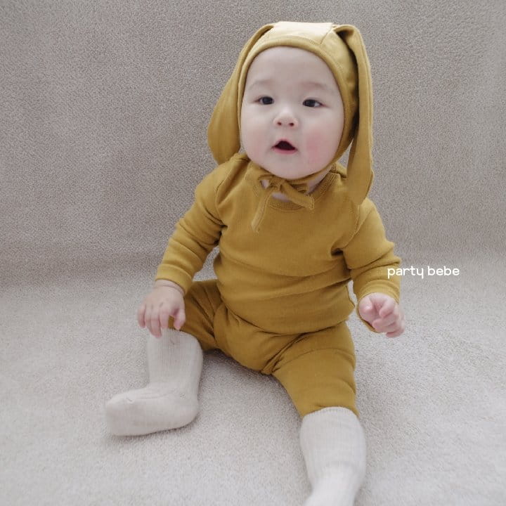 PARTY KIDS - Korean Children Fashion - #Kfashion4kids - Rabbit Bodysuit with Bonnet - 8