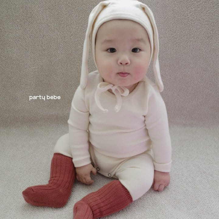 PARTY KIDS - Korean Children Fashion - #Kfashion4kids - Rabbit Bodysuit with Bonnet - 9