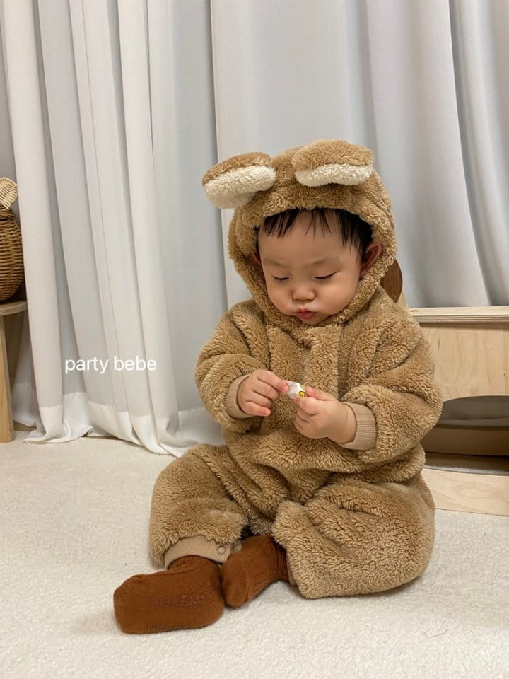 PARTY KIDS - Korean Children Fashion - #Kfashion4kids - Bbosong Bear Bodysuit - 2