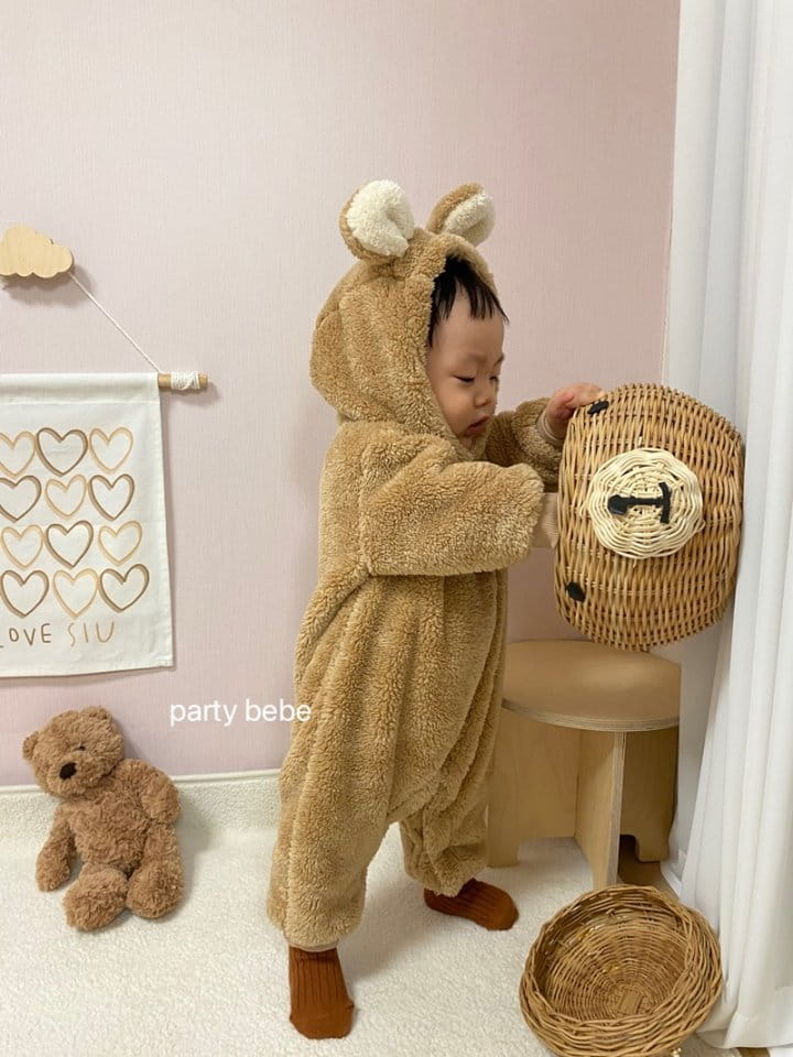 PARTY KIDS - Korean Children Fashion - #Kfashion4kids - Bbosong Bear Bodysuit - 4