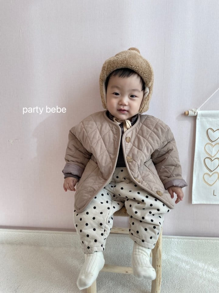 PARTY KIDS - Korean Children Fashion - #Kfashion4kids - Bong Bong Quilting Jacket - 3