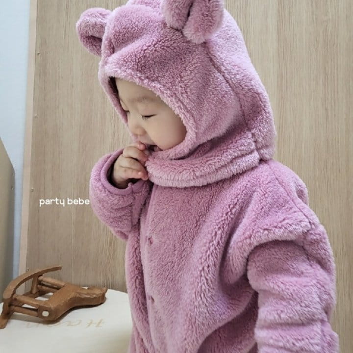 PARTY KIDS - Korean Children Fashion - #Kfashion4kids - Bear Hat Bodysuit with Hat - 11