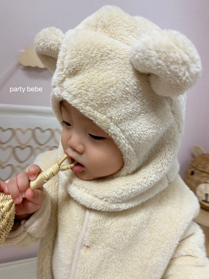 PARTY KIDS - Korean Children Fashion - #Kfashion4kids - Bear Hat Bodysuit with Hat - 5