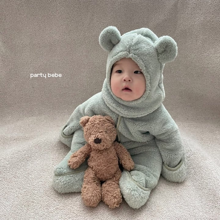 PARTY KIDS - Korean Children Fashion - #Kfashion4kids - Bear Hat Bodysuit with Hat - 6