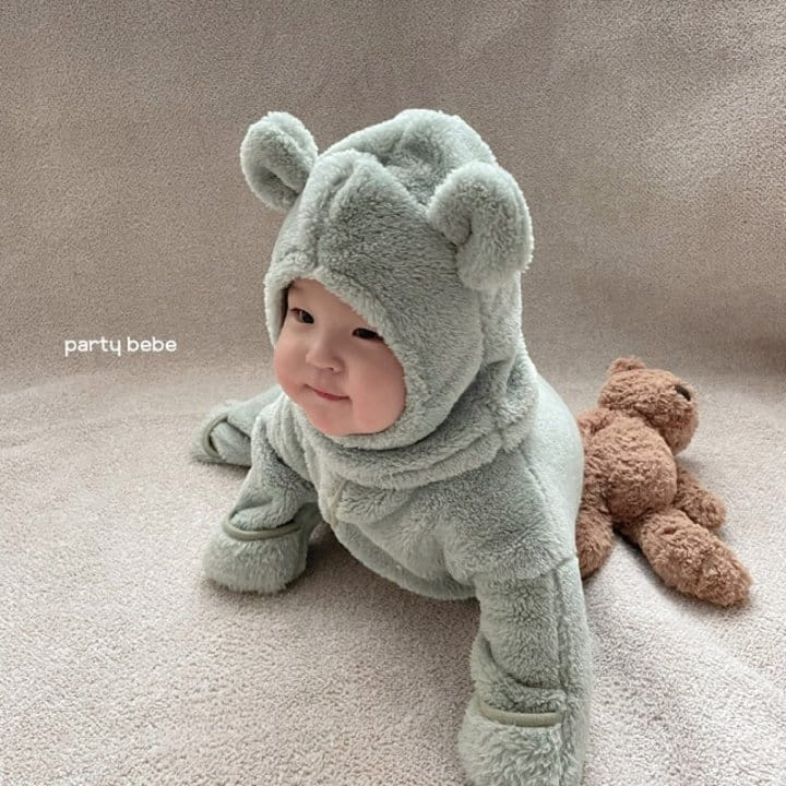 PARTY KIDS - Korean Children Fashion - #Kfashion4kids - Bear Hat Bodysuit with Hat - 7