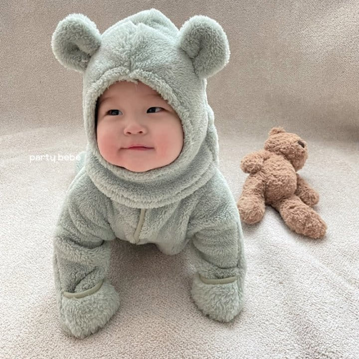 PARTY KIDS - Korean Children Fashion - #Kfashion4kids - Bear Hat Bodysuit with Hat - 8