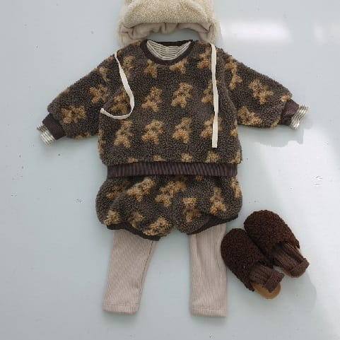 PARTY KIDS - Korean Children Fashion - #Kfashion4kids - Kids Bear Top Bloomer Set