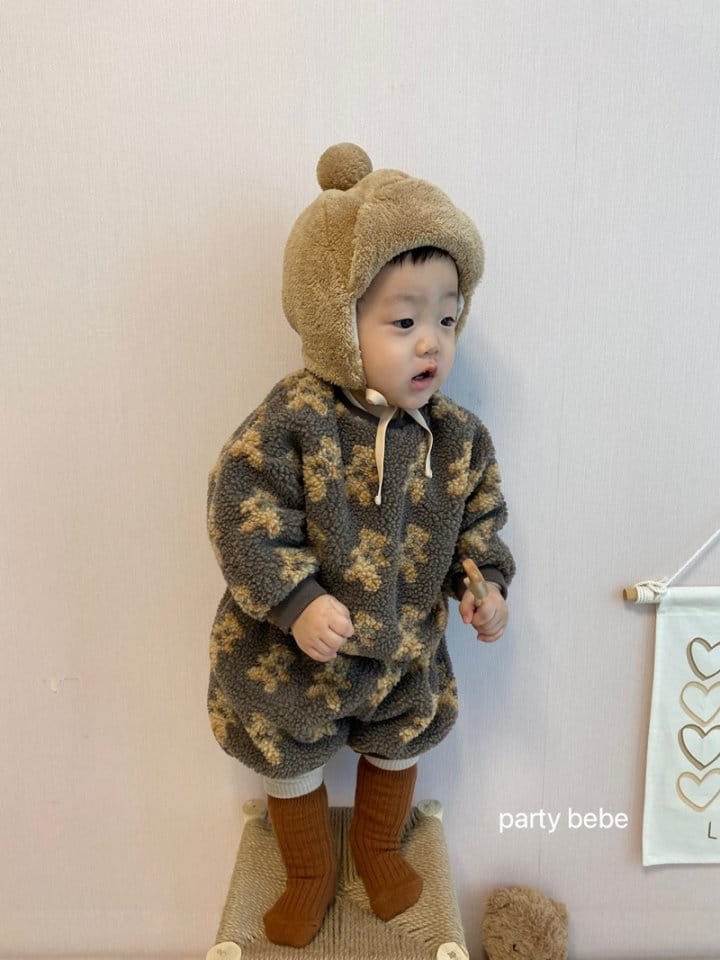 PARTY KIDS - Korean Children Fashion - #Kfashion4kids - Kids Bear Top Bloomer Set - 2