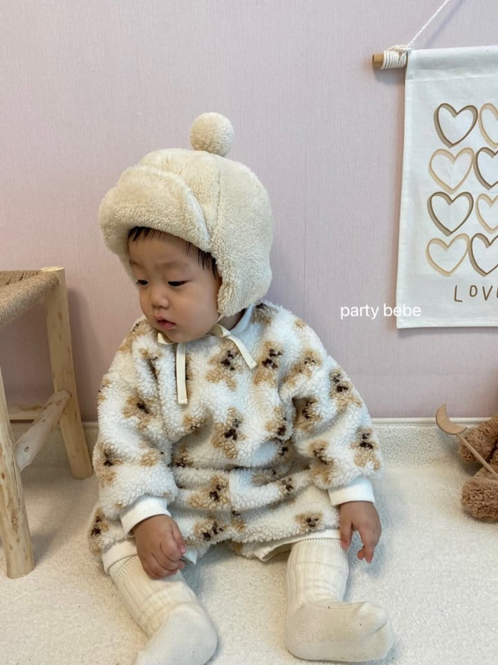 PARTY KIDS - Korean Children Fashion - #Kfashion4kids - Kids Bear Top Bloomer Set - 3