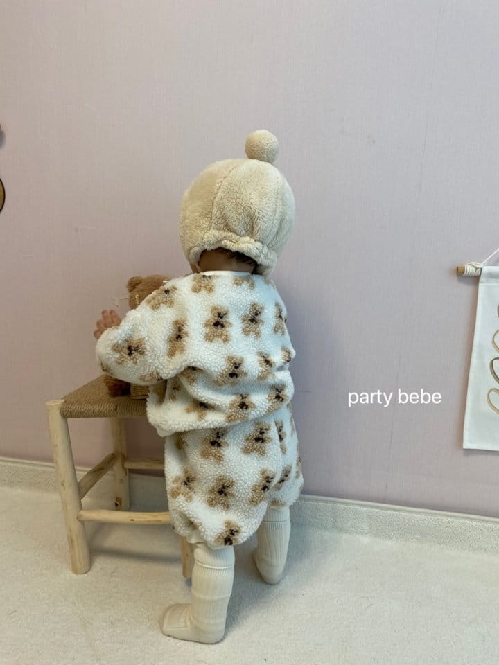 PARTY KIDS - Korean Children Fashion - #Kfashion4kids - Kids Bear Top Bloomer Set - 4