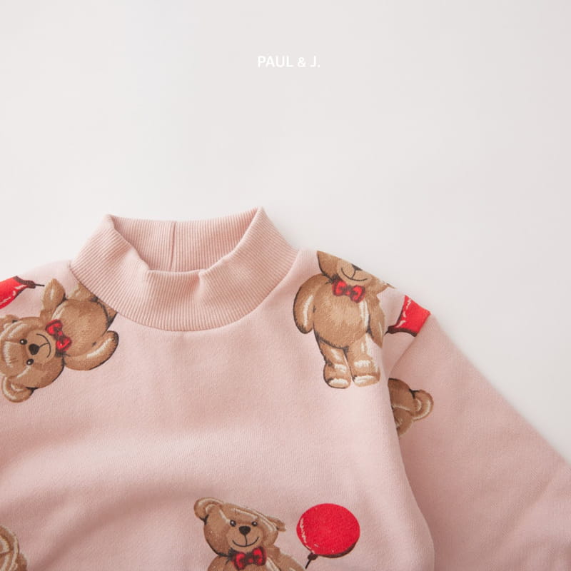 PAUL & J - Korean Children Fashion - #Kfashion4kids - Balloon Bear Top Bottom Set - 8