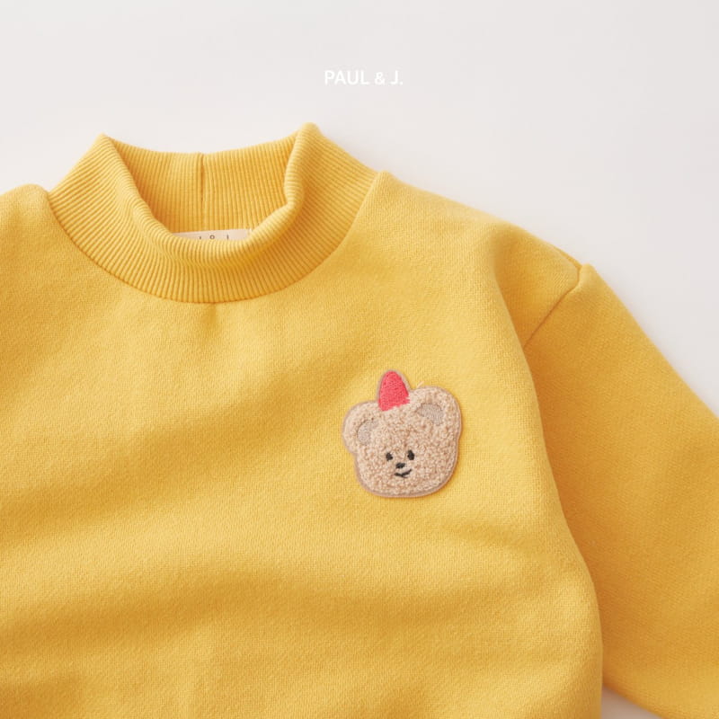 PAUL & J - Korean Children Fashion - #Kfashion4kids - Bear Embroidery Top Bottom Set - 10