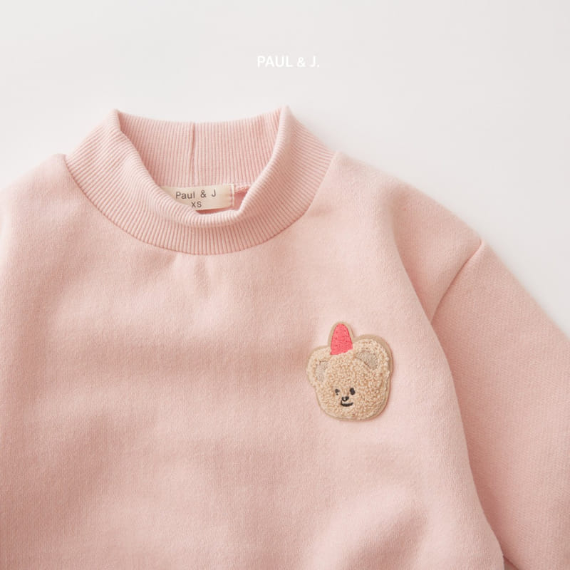 PAUL & J - Korean Children Fashion - #Kfashion4kids - Bear Embroidery Top Bottom Set - 11
