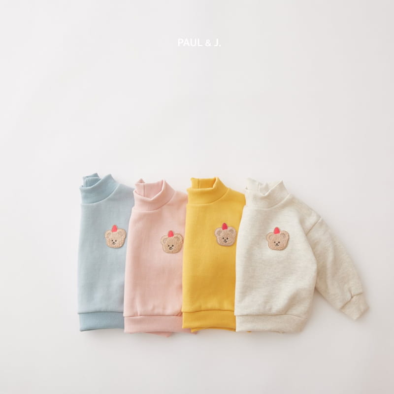 PAUL & J - Korean Children Fashion - #Kfashion4kids - Bear Embroidery Top Bottom Set - 3