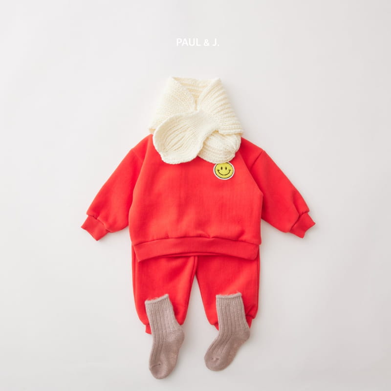 PAUL & J - Korean Children Fashion - #Kfashion4kids - Smile Top Bottom Set - 11