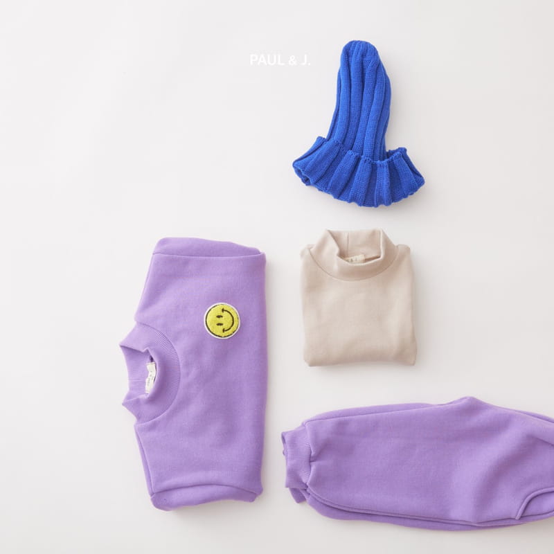 PAUL & J - Korean Children Fashion - #Kfashion4kids - Smile Top Bottom Set - 7