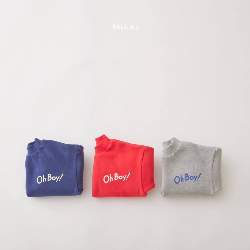 PAUL & J - Korean Children Fashion - #Kfashion4kids - Oh Boy Sweatshirt