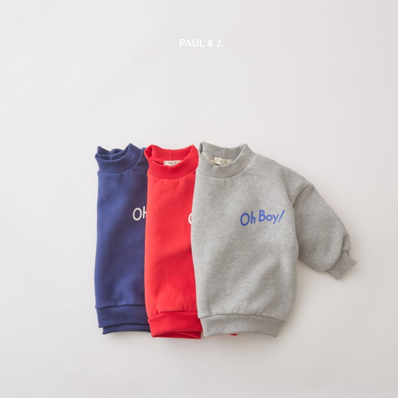 PAUL & J - Korean Children Fashion - #Kfashion4kids - Oh Boy Sweatshirt - 2