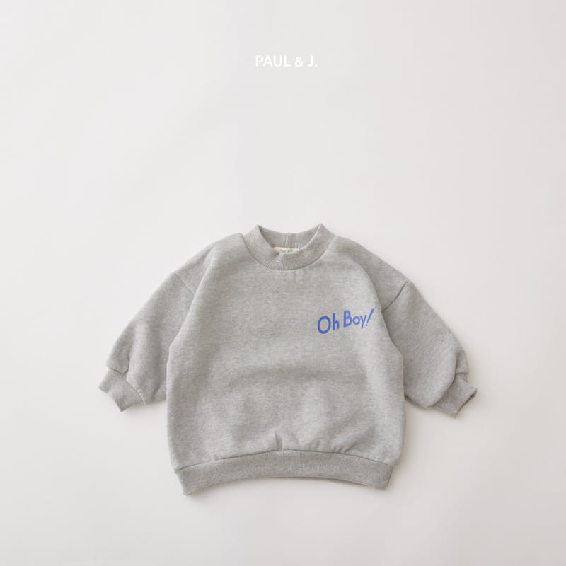 PAUL & J - Korean Children Fashion - #Kfashion4kids - Oh Boy Sweatshirt - 4