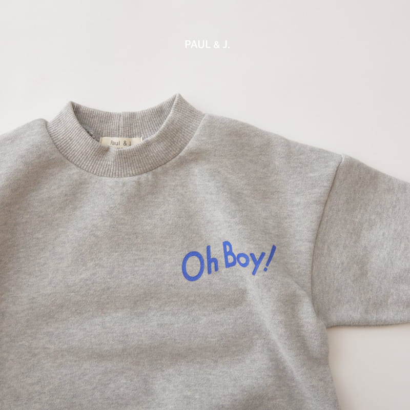 PAUL & J - Korean Children Fashion - #Kfashion4kids - Oh Boy Sweatshirt - 7