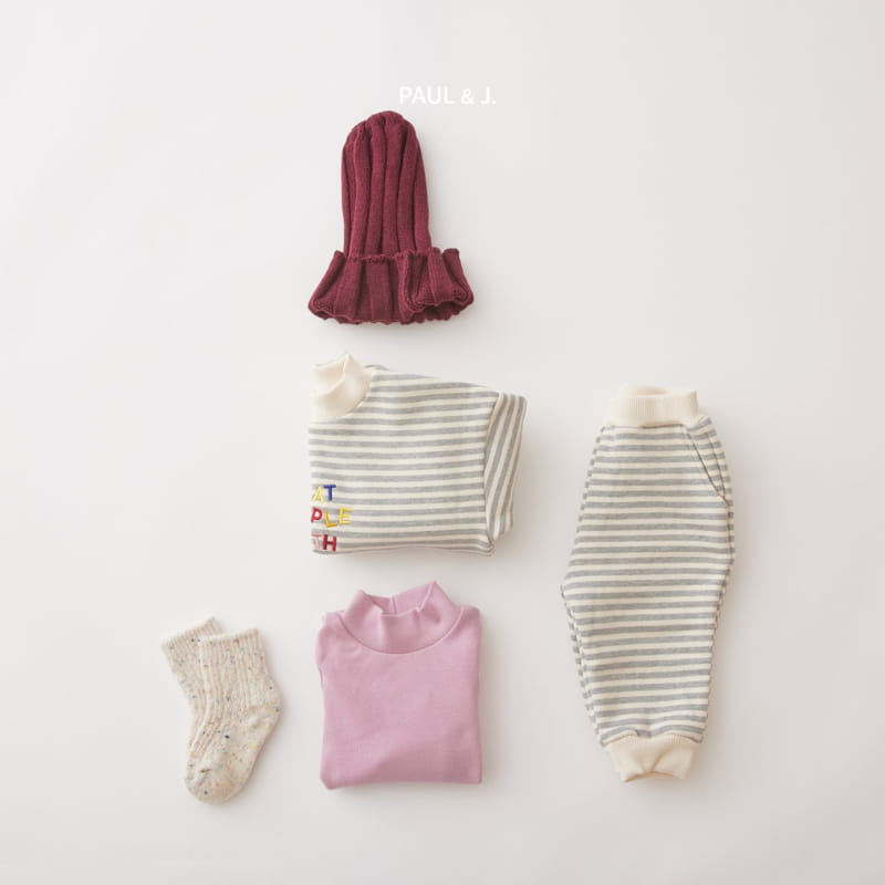 PAUL & J - Korean Children Fashion - #Kfashion4kids - Kind Top Bottom Set - 10
