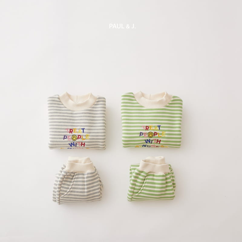PAUL & J - Korean Children Fashion - #Kfashion4kids - Kind Top Bottom Set - 7