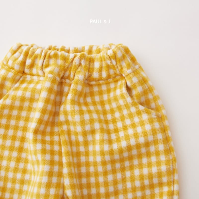 PAUL & J - Korean Children Fashion - #Kfashion4kids - Pong Pong Check Pants - 6