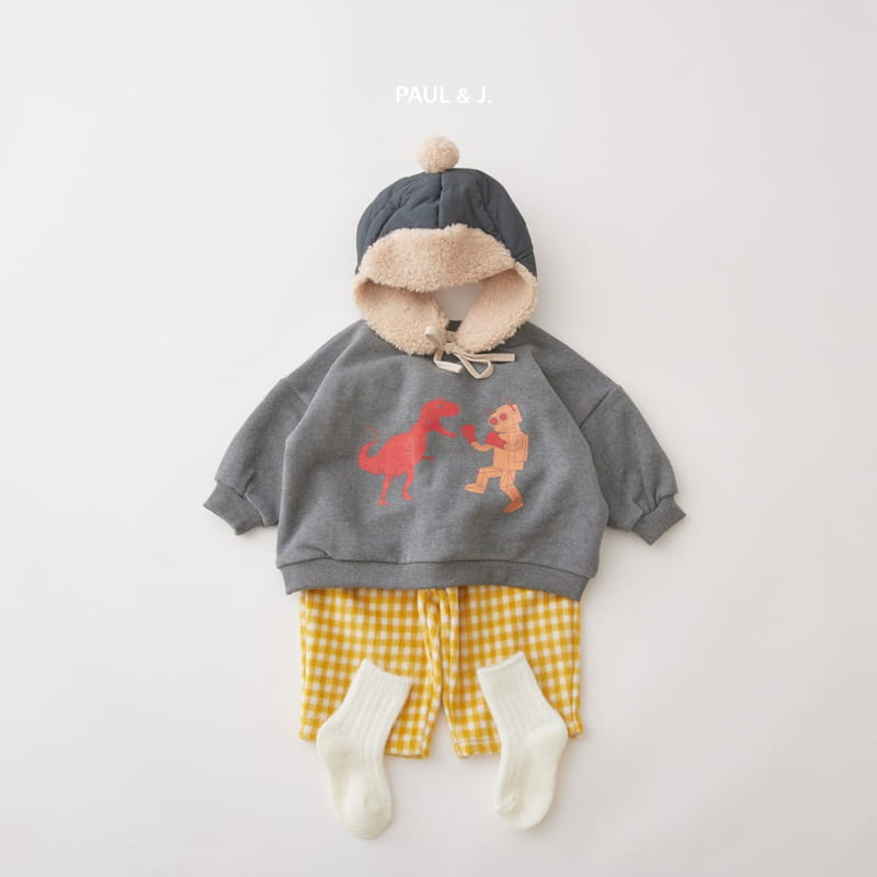 PAUL & J - Korean Children Fashion - #Kfashion4kids - Pong Pong Check Pants - 8