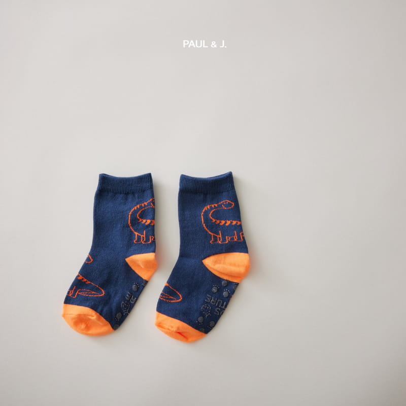 PAUL & J - Korean Children Fashion - #Kfashion4kids - Tyrano Socks [set of 5] - 2
