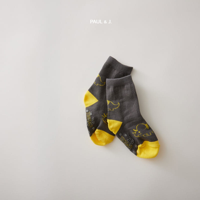 PAUL & J - Korean Children Fashion - #Kfashion4kids - Tyrano Socks [set of 5] - 3