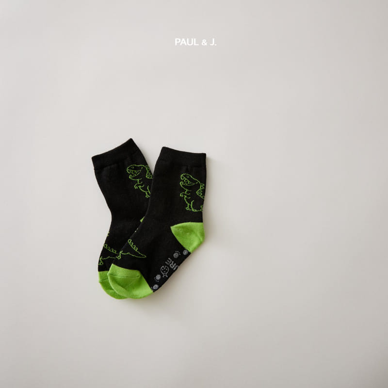 PAUL & J - Korean Children Fashion - #Kfashion4kids - Tyrano Socks [set of 5] - 5