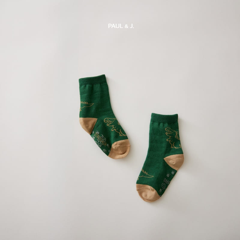 PAUL & J - Korean Children Fashion - #Kfashion4kids - Tyrano Socks [set of 5] - 6