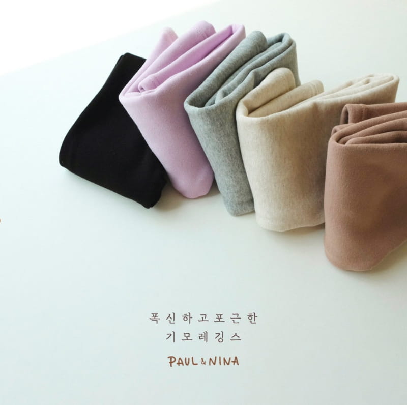 PAUL & NINA - Korean Children Fashion - #Kfashion4kids - Cozy Fleece Leggings - 10