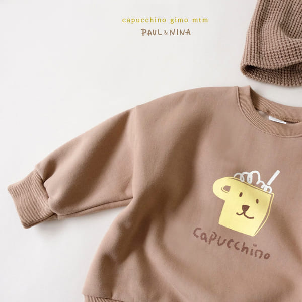 PAUL & NINA - Korean Children Fashion - #Kfashion4kids - Cappuccino Fleece Sweatshirt - 10