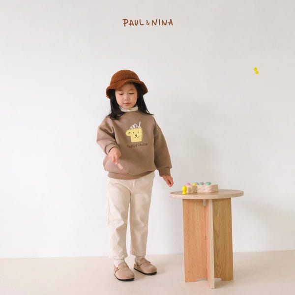 PAUL & NINA - Korean Children Fashion - #Kfashion4kids - Cappuccino Fleece Sweatshirt - 11