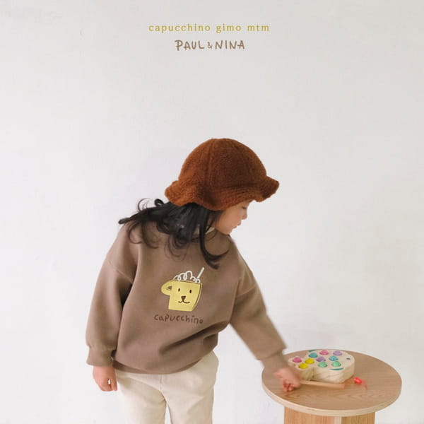 PAUL & NINA - Korean Children Fashion - #Kfashion4kids - Cappuccino Fleece Sweatshirt - 3