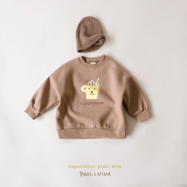 PAUL & NINA - Korean Children Fashion - #Kfashion4kids - Cappuccino Fleece Sweatshirt - 4