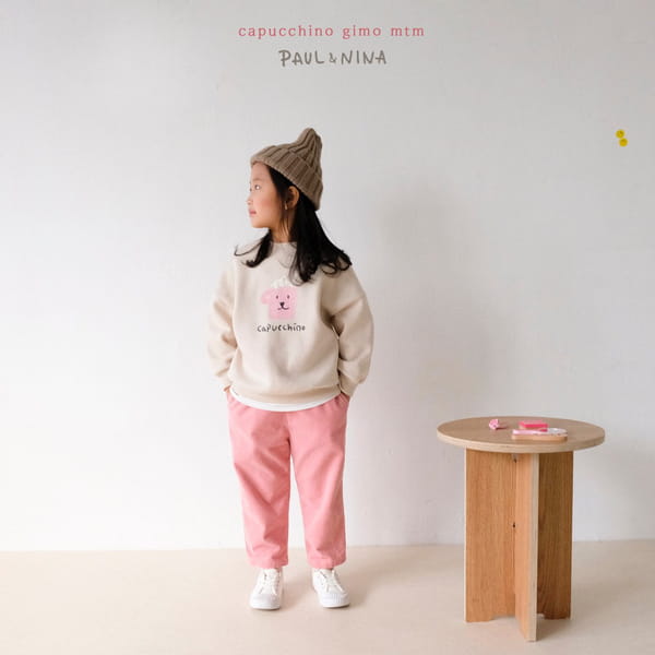 PAUL & NINA - Korean Children Fashion - #Kfashion4kids - Cappuccino Fleece Sweatshirt - 6