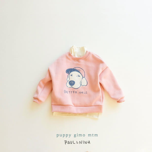 PAUL & NINA - Korean Children Fashion - #Kfashion4kids - Puppy Fleece Sweatshirt - 6