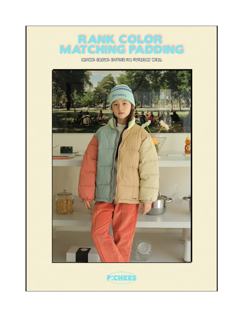 PEACH-CREAM - Korean Children Fashion - #Kfashion4kids - Rank Color Matching Padding