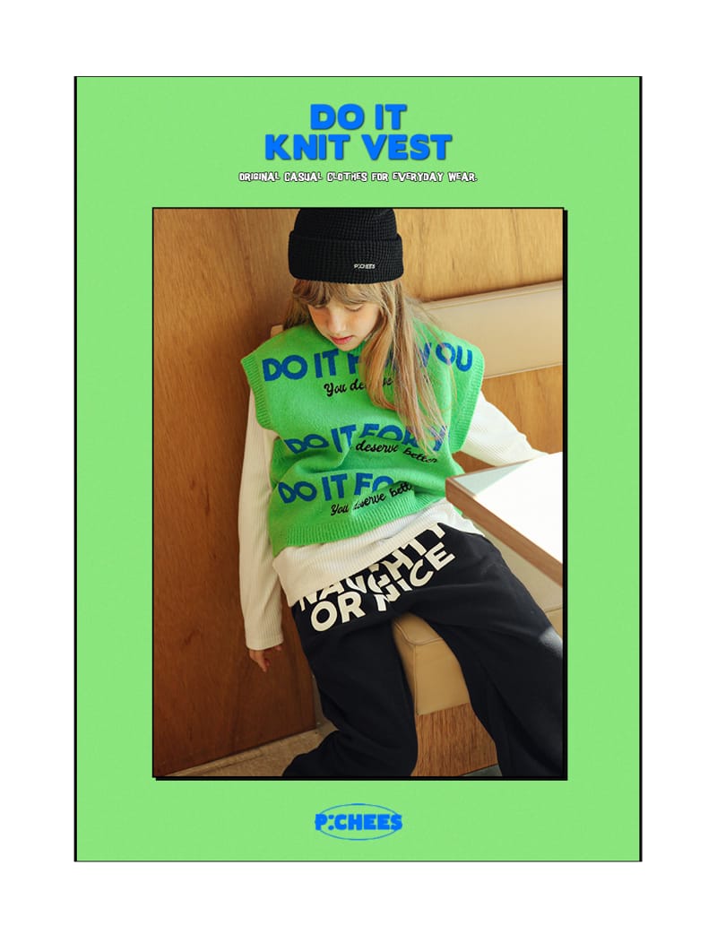 PEACH-CREAM - Korean Children Fashion - #Kfashion4kids - Do It Knit Vest