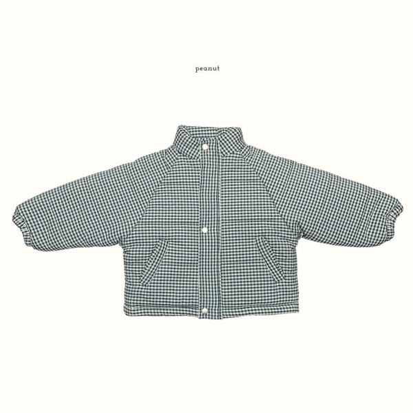 PEANUT - Korean Children Fashion - #Kfashion4kids - Check Attendance Padding Jumper - 4
