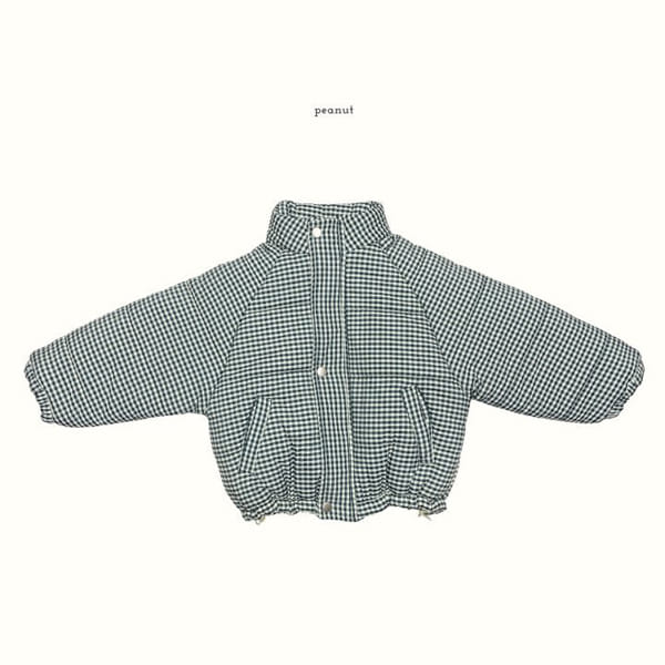 PEANUT - Korean Children Fashion - #Kfashion4kids - Check Attendance Padding Jumper - 5