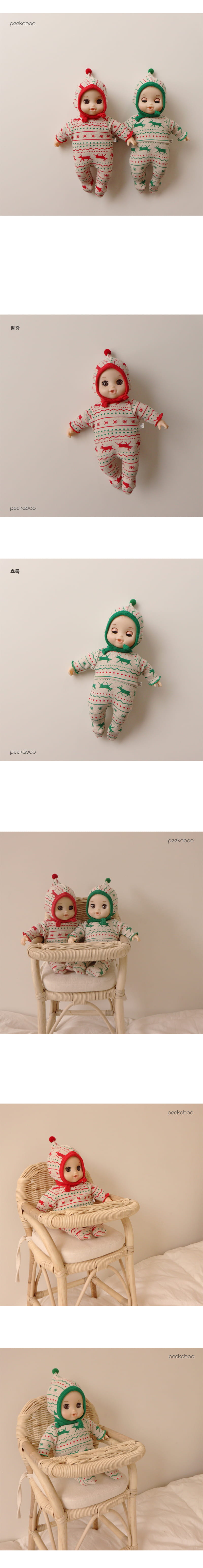 PEEKABOO - Korean Children Fashion - #Kfashion4kids - Merry Doll Bodysuit with Bonnet - 2
