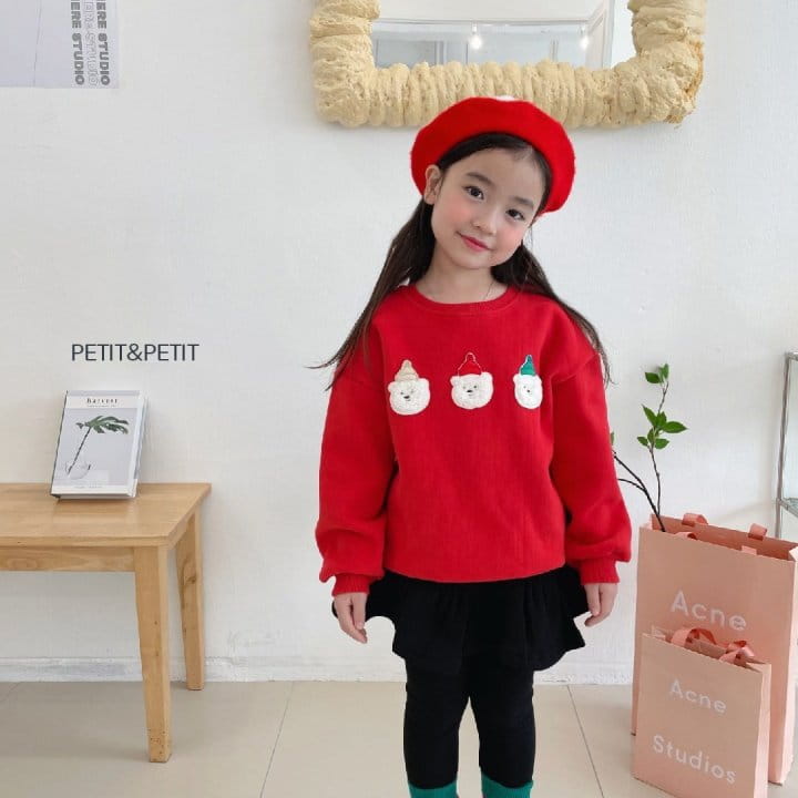 PETIT & PETIT - Korean Children Fashion - #Kfashion4kids - Three Bears Sweatshirt